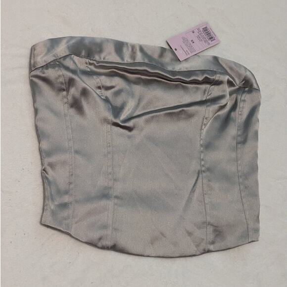 Grey Sheer Women's Top Size XS - Picture 2 of 8